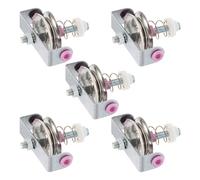 Baluue Lot de 5 Tendeurs Métalliques pour Machine à Tisser Accessoire de Serrage en Acier Inoxydable Colonne en Céramique Réglage Précis de Tension Compatible Métiers à Tricoter et