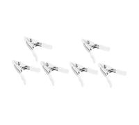 Baluue Lot de 6 Pinces à Ressort Robustes de 10 CM avec Revêtement Nickelé Anti-Rayures Prises Confortables pour Travail du Bois Fixation de Tissus Délicats et Projets Manuels