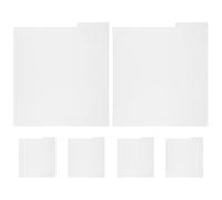 Baluue Lot de 6 Séparateurs en Vinyle Vierges pour Disques Vinyles, Intercalaires Alphabétiques, Format Standard, Couleur Transparente, pour Organiser et Protéger Votre Collection