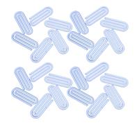 Baluue Lot de 60 Trombones en Plastique Bleu Transparent Clips de Correction pour Documents Taille Moyenne pour Bureau École et Loisirs Créatifs Pinces Légères pour Organisation de