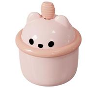 Baluue Machine à Bulles Nettoyante pour Visage en Abs Forme Ours Poignée Facile à Saisir, Crée une Mousse Riche pour Routine Quotidienne et Décoration de Salle de Bain