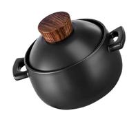 Baluue Marmite en Terre Cuite 25L pour Cuisson au Gaz Casserole en Céramique Résistante Haute Température Pot de Cuisson Traditionnel Soupe et Tajine Maison
