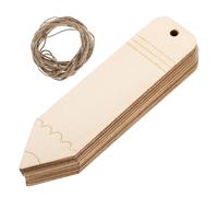 Baluue Marque-pages en Bois Brut Forme Crayon 20 Pièces 10 Cm DIY Signets Vierges pour Lecture Décoration Loisirs Créatifs Fournitures Scolaires