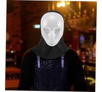 Baluue Masque Visage Unisexe Blanc Intégral Réaliste pour Halloween et Soirées Mascarade Design Élégant pour Cosplay et Fêtes à Thème