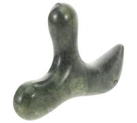 Baluue Masseur de Pieds en Pierre de Jade Forme Traditionnelle Rétro, Outil de Massage Lisse et Facile à Tenir pour Réflexologie Plantaire et Relaxation Lors de Travail Intense