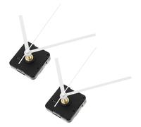 Baluue Mécanismes d'Horloge à Quartz Lot de 2 Silencieux pour Horloge Murale Domestique Aiguilles Argentées à Monter Soi-Même