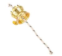 Baluue Mèche pour Lampe à Pétrole Métal Accessoire de Remplacement pour Lampe à Huile Rétro avec Porte-mèche Intégré Compatible Brûleur Kérosène et Sûr