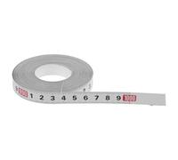 Baluue Mètre Ruban Adhésif 10 M Blanc Règle Adhésive pour Établi Outil de Mesure Précis pour Travail du Bois Bande Graduée Auto-Adhésive Règle Standard Polyvalente pour Bricolage