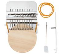 Baluue Mini Kit Métier à Tisser Aiguilles Outil Tissage Ajustable pour Loisirs Créatifs Apprentissage Garçon Fille et Réparation Textile