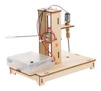 Baluue Mini Perceuse à Colonne Manuelle pour Bricolage Perceuse de Bureau Compacte en Métal Kit Scientifique Éducatif 1 Pièce Outil de Perçage Précis pour Établi et Loisirs Créatifs