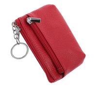 Baluue Minimalist Card Holder Wallet for Women Genuine Leather Small Change Purse and Keychain Front Pocket Money Organizer and Travel Case