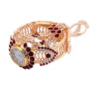 Baluue Montre Femme Quartz Élégante Alliage avec Bracelet et Bague Résistante et Précise Coffret Cadeau pour Filles et Femmes