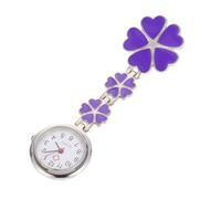 Baluue Montre Infirmière à Clipser Alliage Zinc Forme Cinq Cœurs Montre de Poche Décorative pour Médecins