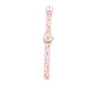 Baluue Montre pour Garçon et Filles en Silicone Cœur 3D Rose Pâle Analogique, Quartz Étanche, Présent Élève, Légère et Douce, Apprentissage de L’Heure, Montre Fille Garçon