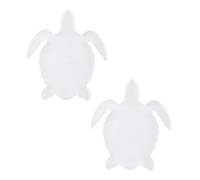 Baluue Moule en Silicone pour sous-Verres Tortue 2 Pièces, Moule Époxy Cristal DIY pour Loisirs Créatifs, Modèle Flexible et Solide pour Fabrication de Dessous de Verre et Décoration