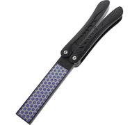 Baluue Nano Glass Foot Scraper Pedicure Stone, Black Portable Foot Rubbing Tool, Unique Foot Scraper, Easy to Clean, Reusable, Corrosion Resistant, for Men and Women, Dry and Wet Feet,