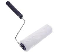 Baluue Outil de Débullage à Pointes pour Sol Autonivelant Anti-bulles Léger Poignée Confortable pour Enduit et Chape