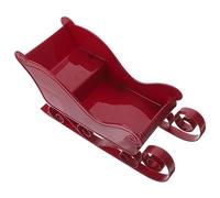 Baluue Panier de Bonbons de Noël, Plastique Décoration de Noël Lumineuse Père Rouge Modèle Traîneau Ornements Traîneau, 28 * 12 * 10.5cm