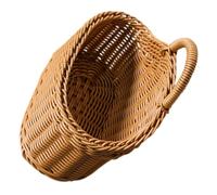 Baluue Panier de Rangement Mural Tissé Main Plastique Panier Suspendu Créatif Taille Moyenne Décoration Murale pour Cuisine et Salon Support pour Oignons Fruits et Fleurs