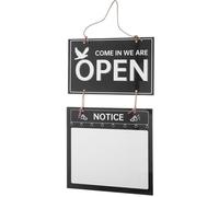 Baluue Panneau Double Face Effaçable Heures Ouverture Résistant à Usure Panneau Suspendu Multifonction pour Magasin Restaurant Bureau Salon de Beauté Décoration Esthétique