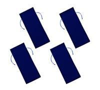 Baluue Paquet à Vin en Flanelle Bleu Roi, Lot de 4 Pochettes à Cordon de Serrage, Housses de Bouteille Décoratives pour Fêtes, Emballage Présent Pratique, Mariage et Voyage