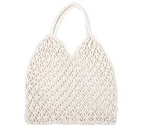 Baluue Paquet en Coton Léger et Chic à Maille Tricotée, Paquet de Plage pour Femmes, Double Usage Épaule ou Main, pour Pique-niques en Plein Air et Vie Quotidienne