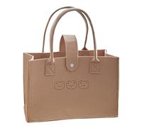 Baluue Paquet Fourre-tout Multifonction En Feutre Paquet à Main Portable Grosse Capacité Pliable Couleur Neutre Taille Moyenne