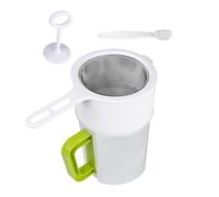 Baluue Passoire Filtrante Multi-usage pour Jus de Fruits et Lait de Soja Maille Fine Mailles Kit Complet avec Brosse Tamis Cuisine et Résistant