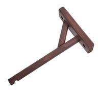 Baluue Patère Installation Facile Support Triangulaire en Bois Murale Rustique Crochet Allongé pour Écharpes et Clés pour Entrée ou Couloir