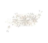 Baluue Peigne De Mariage Rhinestones Et Perles Pour Nouvelle Mariée Accessoire Élégant De Coiffure Avec Fleurs Pour Cérémonie Et Événements Spéciaux
