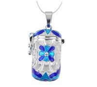 Baluue Pendentif Diffuseur D'huile Pendentif Parfum Mini-Parfum Pendentif Huile Essentielle Pendentif Aromathérapie Suspendu Bouteille De Collier De Parfum Colliers Cas pour Charbonniers