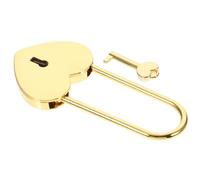 Baluue Petit Cadenas Cœur avec Clé Cadenas Style pour Boîte à Bijoux Journal Casier Valise Serrure de Rangement Multifonction Sécurité Portable et Décorative