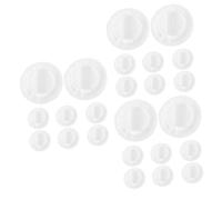 Baluue Pièces Houppette éponges de maquillage pour le visage de poudre de maquillage éponge de visage éponge houppette de fond de teint bouffée de coton rose