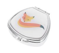 Baluue Pilulier Portable en Métal à Double Compartiment Compact pour Voyage, Distributeur de Pilules Pratique et Organisé pour Remède et Vitamines