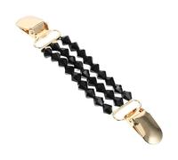 Baluue Pince à Pull Vintage en Fausses Perles Clip Noir pour Cardigan Châle et Robe Épingle Multifonction pour Cols de Cardigans et Écharpes Accessoire Élégant pour Femmes