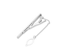 Baluue Pince Cravate Métallique Homme Classique Clip à Ressort Balancement Accessoire Élégant pour Chemise de Travail et Tenue Formelle