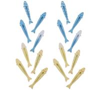 Baluue Pinces à Cheveux en Alliage de Poisson 16 Pcs, Gestion des Mèches sans Traces, Accessoires Coiffure Mignons pour Filles Lors de Festivals et Fêtes