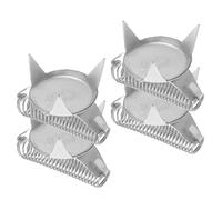 Baluue Pinces à Tremper Prise Confortable Lot de 4 en Acier Inoxydable Outil Ergonomique pour Poterie pour de Glaçage en Atelier de Céramique
