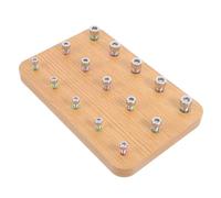 Baluue Planche De Réhabilitation Manuelle Bois Avec Vis Et Écrous Exercices De Coordination Œil-main Pour Motricité Fine Outil De Rééducation Pour Hemiplégie Et Amélioration De