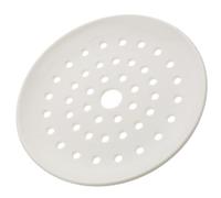 Baluue Plaque de Cuisson Céramique Blanche Assiette Égouttoir Polyvalente pour Cuisine Plateau à Raviolis et Fruits Design Épuré pour Maison et Restaurant