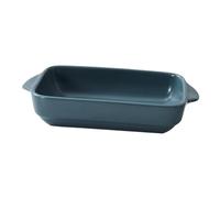 Baluue Plaque de Cuisson Rectangulaire Bleue Mate Moule à Gâteau Antiadhésif avec Poignées Doubles Plateau Pâtisserie pour Four Domestique