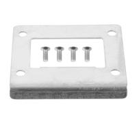 Baluue Plaque de Renfort Acier Inoxydable pour Porte Blindée Résistante Corrosion et Aux Chocs Guide de Cadre pour Serrure à Pêne Facile à Installer pour Sécurité et Intimité des Portes