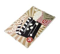 Baluue Plaque Murale Vintage en Métal Rétro 27 CM Décoration Murale Métal pour Bar Café et Club Panneau Décoratif Intérieur Style Rétro Affiche Publicitaire Vintage