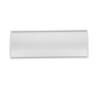 Baluue Plaque Porte en Alliage D’aluminium, Plaque Signalétique Murale Vierge, Format Arqué Simple pour Bureau, École, DIY Peinture et Graffiti