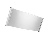 Baluue Plaque Signalétique en Alliage d'Aluminium 12X28 CM Plaque de Porte Nominative de Bureau Triangulaire Fente Incurvée Étiquette de Porte Personnalisable pour Signalisation