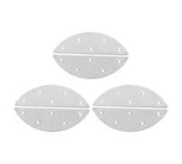 Baluue Plaques de Talon en Fer Semi-circulaires, Lot de 3 Paires de Talonnettes Arrière Résistantes à L’usure, Protection des Semelles pour Chaussures et Bottes, Kit Réparation Rapide