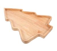 Baluue Plateau à Apéritifs Sapin de Noël en Bois Assiette Créative à Fruits Secs et Amuse-Gueules Plateau Décoratif pour Fêtes de Noël Repas en Famille et Réception