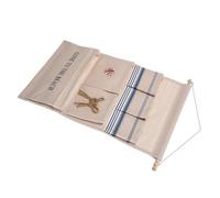 Baluue Pochette de Rangement Murale en Coton-Lin Imperméable, Organisateur Suspendu Poches Multiples pour Vêtements et Accessoires, Taille Moyenne, pour Chambre, Bureau et Placard,