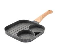 Baluue Poêle à Frire Médicale Pierre Antiadhésive Poêle Multifonction pour Œufs et Steak Compatible Induction Gaz Électrique Poignée Suspendue Usage Domestique