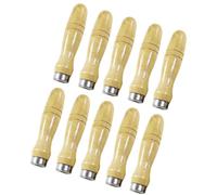 Baluue Poignées en Bois Ergonomiques Trou Intérieur 6,8mm Lot de 10 Manche Léger pour Lime et Outil de Coupe pour Bricolage et Sculpture